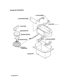 Packing And Accessories parts for Sharp Countertop Microwave R-420CW from AppliancePartsPros.com