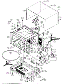 Oven / Cabinet Parts parts for Sharp Countertop Microwave R-425EW from AppliancePartsPros.com