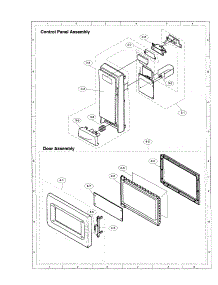 Control Panel parts for Sharp Countertop Microwave R-430AW from AppliancePartsPros.com