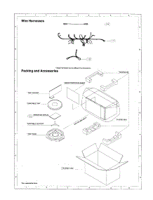 Wire Harnesses parts for Sharp Countertop Microwave R-430AW from AppliancePartsPros.com