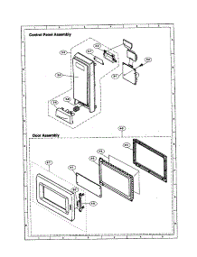 Controlpanel / Door parts for Sharp Countertop Microwave R-430BD from AppliancePartsPros.com