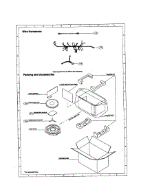 Wire Harness / Packing / Accessories parts for Sharp Countertop Microwave R-430BD from AppliancePartsPros.com