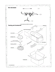 Wire Harnesses parts for Sharp Countertop Microwave R-490AK from AppliancePartsPros.com