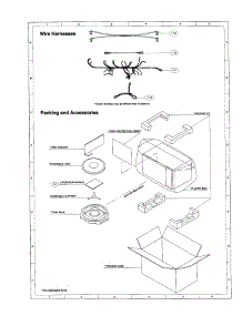 Wire Harnesses parts for Sharp Countertop Microwave R-4A46 from AppliancePartsPros.com