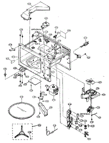 Oven parts for Sharp Countertop Microwave R-4A60 from AppliancePartsPros.com