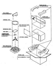 Packing And Accessories parts for Sharp Countertop Microwave R-4A60 from AppliancePartsPros.com