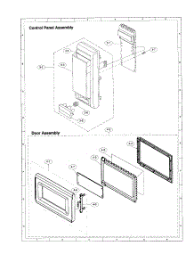 Control Panel parts for Sharp Countertop Microwave R-4A78 from AppliancePartsPros.com