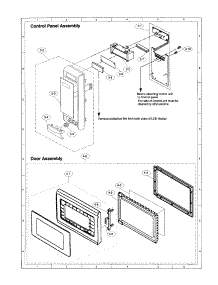 Control Panel / Door parts for Sharp Countertop Microwave R-4A88 from AppliancePartsPros.com
