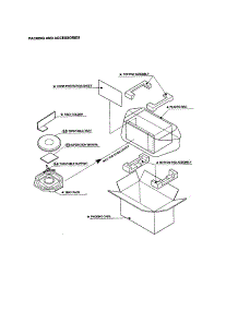 Packing And Accessories parts for Sharp Countertop Microwave R-501CW from AppliancePartsPros.com