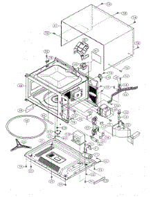 Oven / Cabinet Parts parts for Sharp Countertop Microwave R-501FW from AppliancePartsPros.com