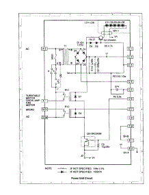 Power Unit Circuit parts for Sharp Countertop Microwave R-508AK from AppliancePartsPros.com