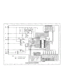 Control Panel Circuit (R510ak / Aw) parts for Sharp Countertop Microwave R-508AK from AppliancePartsPros.com