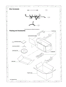 Wire Harnesses parts for Sharp Countertop Microwave R-508AK from AppliancePartsPros.com