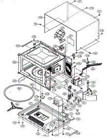 Oven Cabinet Parts parts for Sharp Countertop Microwave R-508DK from AppliancePartsPros.com