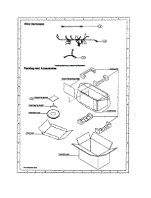 Wire Harnesses / Packing / Accessories parts for Sharp Countertop Microwave R-510BW from AppliancePartsPros.com