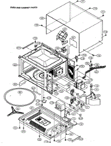 Oven Cabinet Parts parts for Sharp Countertop Microwave R-510DK from AppliancePartsPros.com