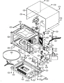 Oven Cabinet Parts parts for Sharp Countertop Microwave R-510DW from AppliancePartsPros.com