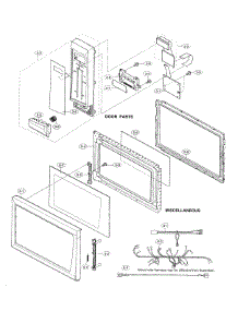 Cabinet Parts parts for Sharp Countertop Microwave R-510EW from AppliancePartsPros.com