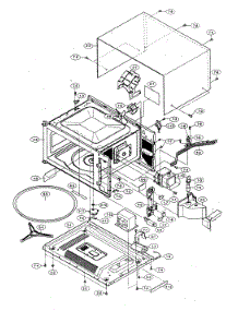 Oven / Cabinet Parts parts for Sharp Countertop Microwave R-510FK from AppliancePartsPros.com
