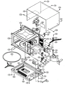 Oven / Cabinet Parts parts for Sharp Countertop Microwave R-510HK from AppliancePartsPros.com
