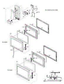 Control / Door Parts parts for Sharp Countertop Microwave R-515EK from AppliancePartsPros.com
