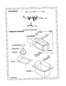 Wire Harnesses / Packing / Accessories parts for Sharp Countertop Microwave R-590BK from AppliancePartsPros.com