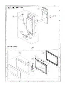 Control Panel parts for Sharp Countertop Microwave R-5A38 from AppliancePartsPros.com