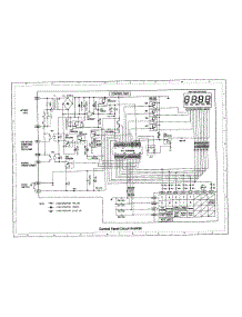 Control Panel Circuit R-5W38 parts for Sharp Countertop Microwave R-5A38 from AppliancePartsPros.com