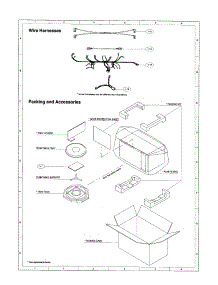 Wire Harnesses parts for Sharp Countertop Microwave R-5A86 from AppliancePartsPros.com
