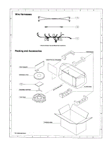 Wire Harnesses parts for Sharp Countertop Microwave R-5A95 from AppliancePartsPros.com
