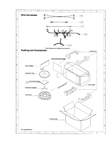Wire Harnesses parts for Sharp Countertop Microwave R-5H06 from AppliancePartsPros.com