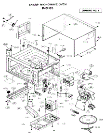 Microwave Parts parts for Sharp Countertop Microwave R-5H83 from AppliancePartsPros.com