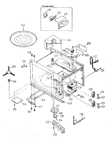Oven parts for Sharp Countertop Microwave R-5P60 from AppliancePartsPros.com