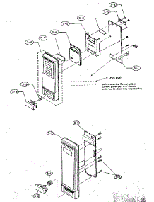 Control Panel parts for Sharp Countertop Microwave R-5P60 from AppliancePartsPros.com
