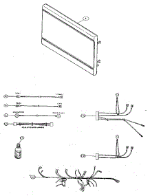Door parts for Sharp Countertop Microwave R-5P60 from AppliancePartsPros.com