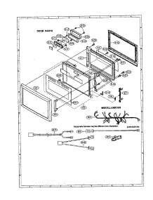 Door / Miscellaneous parts for Sharp Countertop Microwave R-630DK from AppliancePartsPros.com