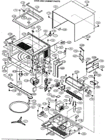 Oven Cabinet Parts parts for Sharp Countertop Microwave R-630DKA from AppliancePartsPros.com