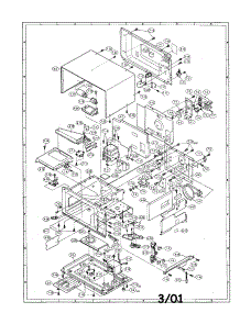 Oven And Cabinet parts for Sharp Countertop Microwave R-7A85 from AppliancePartsPros.com