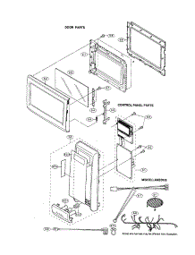 Door / Control Panel / Miscellaneous parts for Sharp Countertop Microwave R-820JS from AppliancePartsPros.com