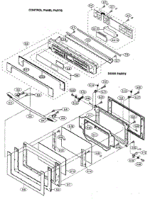 Door / Control Panel parts for Sharp Countertop Microwave R-90GC from AppliancePartsPros.com