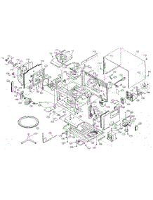 Cabinet, Unit Chassis And Oven parts for Sharp Countertop Microwave R-9H11 from AppliancePartsPros.com