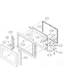 Door parts for Sharp Countertop Microwave R-9H11 from AppliancePartsPros.com