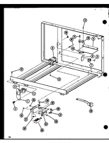 Latches / Hardware parts for Amana Countertop Microwave R0-24-8/P73917-1M from AppliancePartsPros.com