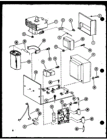 Magnetron / Transformer parts for Amana Countertop Microwave R0-24-8/P73917-3M from AppliancePartsPros.com