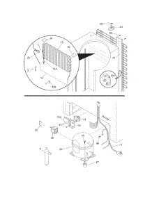 System parts for Crosley Refrigerator R22CWF5 from AppliancePartsPros.com