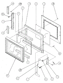 Door parts for Amana Countertop Microwave R321T from AppliancePartsPros.com