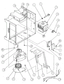 Magnetron And Air Flow parts for Amana Countertop Microwave R321T from AppliancePartsPros.com