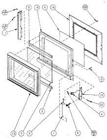 Door parts for Amana Countertop Microwave R370P from AppliancePartsPros.com