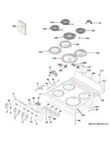 Control Panel & Cooktop parts for Hot Point Electric Range RAS240DM2WW from AppliancePartsPros.com