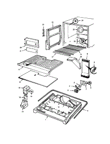Freezer parts for Magic Chef Top-Mount Refrigerator RB18HA-3AW from AppliancePartsPros.com
